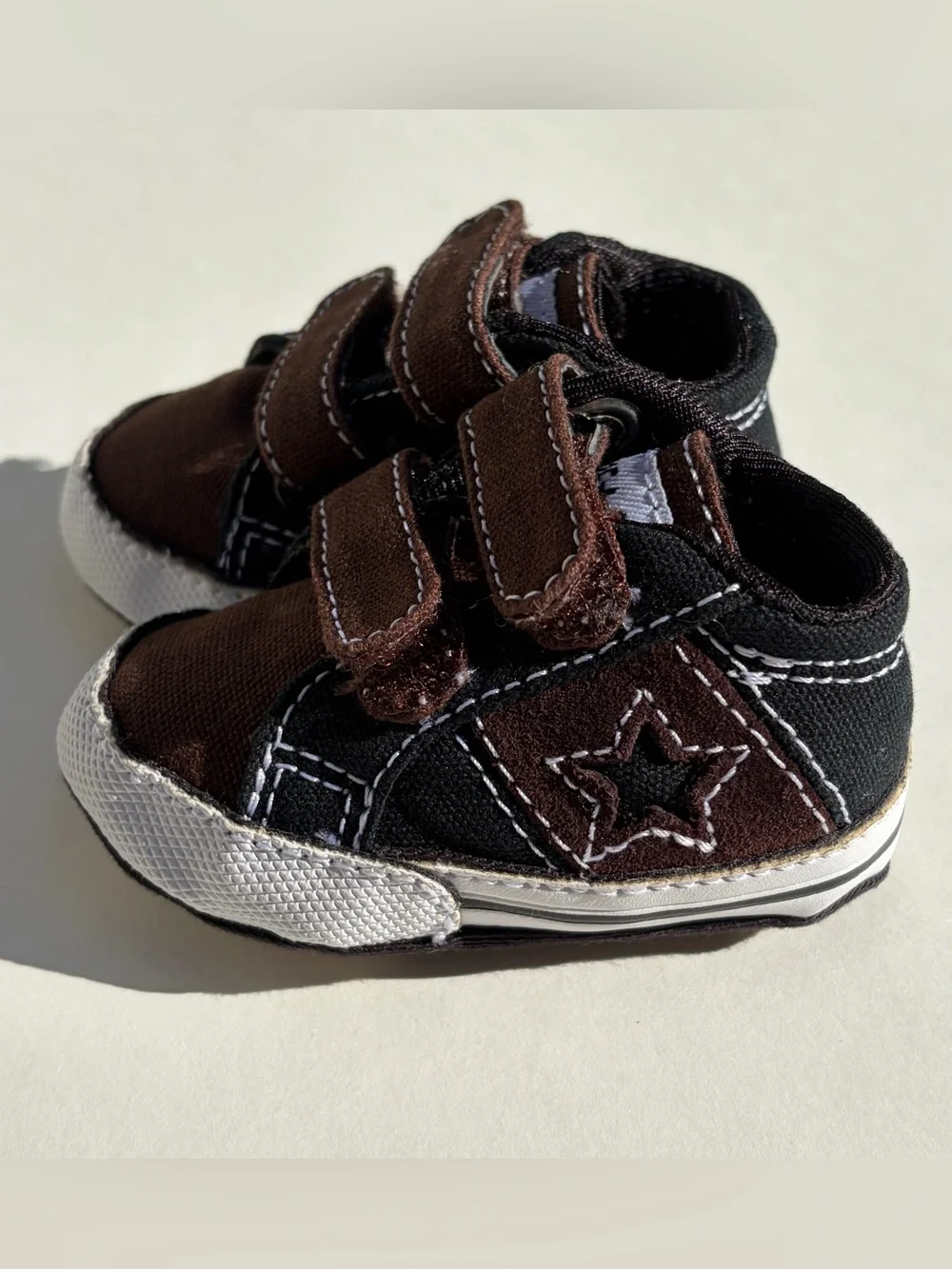 Converse One Star Crib Sneakers Brown‎ / Black Infant Baby 1